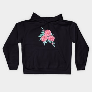 Pink romantic floral bouquet Kids Hoodie